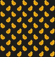 Chickens seamless pattern. Festive vector background for Easter.