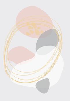 Abstract design. Various forms. Modern art isolated vector graphics.