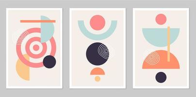 A set of abstract posters. vector