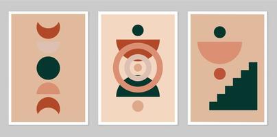 A set of abstract posters. vector