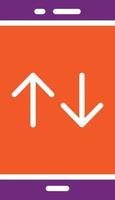 Mobile Data Vector Icon Design Illustration