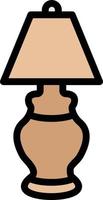 ilustración de diseño de icono de vector de lámpara