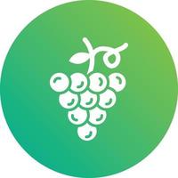 Ilustración de diseño de icono de vector de uvas