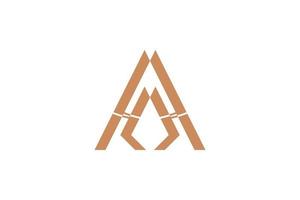 Alphabetical Letter A Logo vector