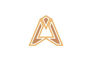Alphabetical Letter A Logo vector