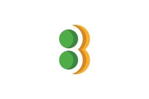 B Letter Initial Logo vector