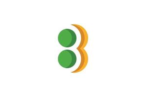 B Letter Initial Logo vector