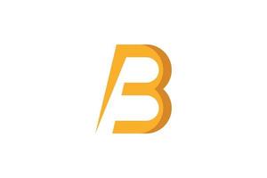 B Letter Initial Logo vector