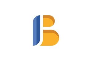 B Letter Initial Logo vector