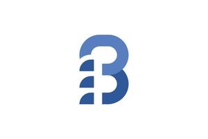 B Letter Initial Logo vector