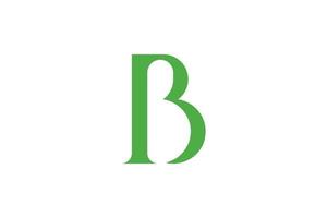 B Letter Initial Logo vector