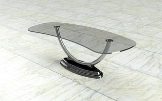 mesa de escritorio de modelado 3d foto
