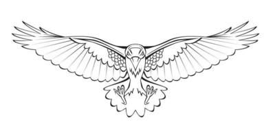 ilustración de vector de símbolo de águila