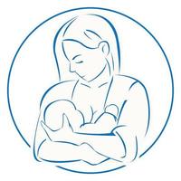 Breastfeeding vector illustration