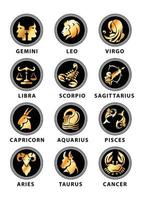 Zodiac signs sets vector