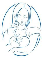 Breastfeeding vector illustration