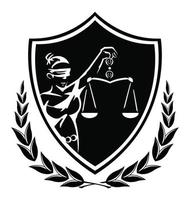 Lady justice illustration vector