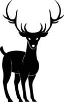 Deer symbol pose activity vector