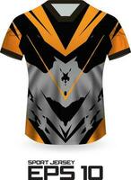 Racing Jersey Shirt Design Concept for Sports Team Uniform vector