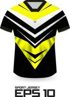 Racing Jersey Shirt Design Concept for Sports Team Uniform vector