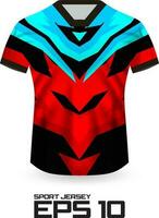 Racing Jersey Shirt Design Concept for Sports Team Uniform vector