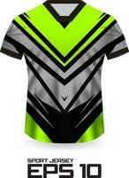 Racing Jersey Shirt Design Concept for Sports Team Uniform vector