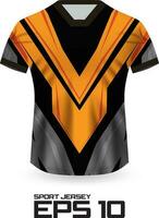 Racing Jersey Shirt Design Concept for Sports Team Uniform vector