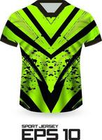 Racing Jersey Shirt Design Concept for Sports Team Uniform vector