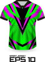 concepto de diseño de camiseta de jersey de carreras para uniforme de equipo deportivo vector