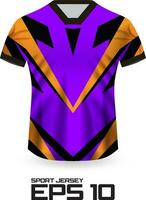 Racing Jersey Shirt Design Concept for Sports Team Uniform vector