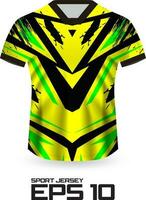 concepto de diseño de camiseta de jersey de carreras para uniforme de equipo deportivo vector