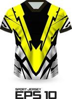 Racing Jersey Shirt Design Concept for Sports Team Uniform vector