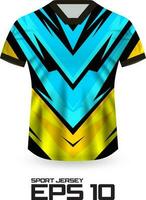 Racing Jersey Shirt Design Concept for Sports Team Uniform vector