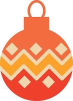 Vintage Christmas tree toy vector