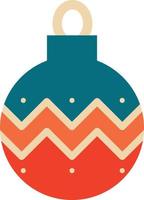 Vintage Christmas tree toy vector