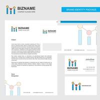 Positions Business Letterhead Envelope and visiting Card Design vector template