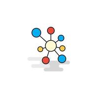 Flat Network Icon Vector