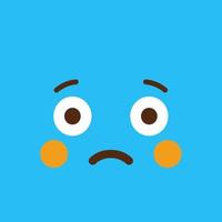 Sad Emoji icon design vector