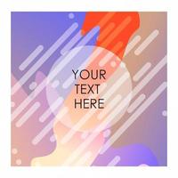 Colorful background with typography vector