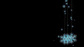 Snowflake animation for video backgrounds