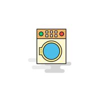 Flat Washing machine Icon Vector