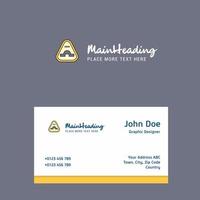 Jump road sign logo Design with business card template Elegant corporate identity Vector