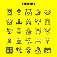 paquete de iconos de línea de san valentín para diseñadores y desarrolladores iconos de calendario amor san valentín romántico taza de té vector de san valentín romántico
