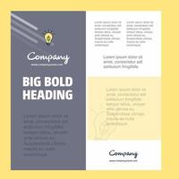 Idea Business Company Poster Template with place for text and images vector background