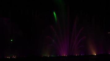 Europe's largest musical fountain with 3D effects and laser show. Vinnitsa. Ukraine. video