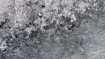 HD video of a stream running through ice on a glacier... Filmed in Iceland. HD video