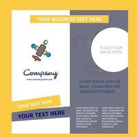 Satellite Company Brochure Template Vector Busienss Template