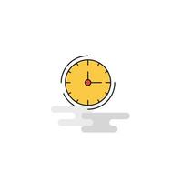 Flat Clock Icon Vector