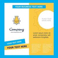 Flask Company Brochure Template Vector Busienss Template