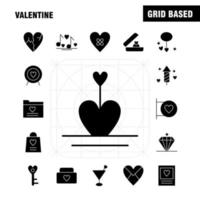 Valentine Solid Glyph Icon Pack For Designers And Developers Icons Of Basket Cart Romantic Valentine Camera Image Romantic Valentine Vector